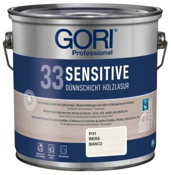 GORI 33 Sensitiv-Lasur Weiß 2,50 ltr.